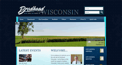 Desktop Screenshot of cityofbrodheadwi.us