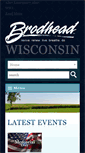 Mobile Screenshot of cityofbrodheadwi.us